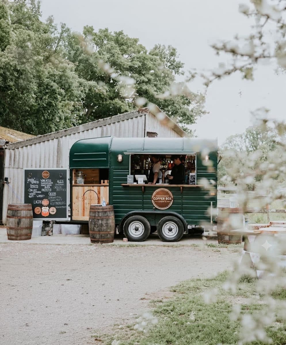 The Copper Box Events horsebox bar at an event
