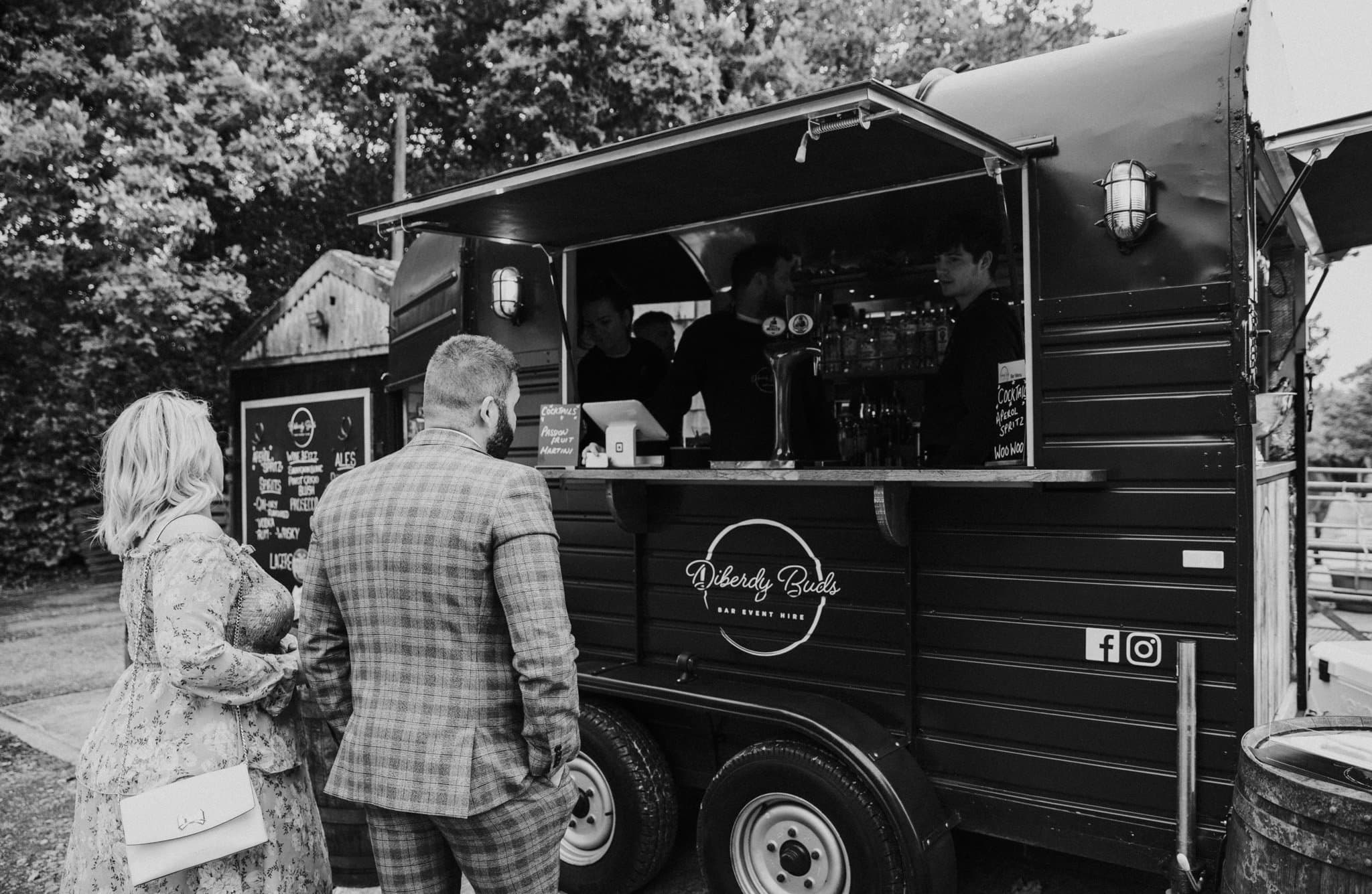 Vintage horsebox bar
